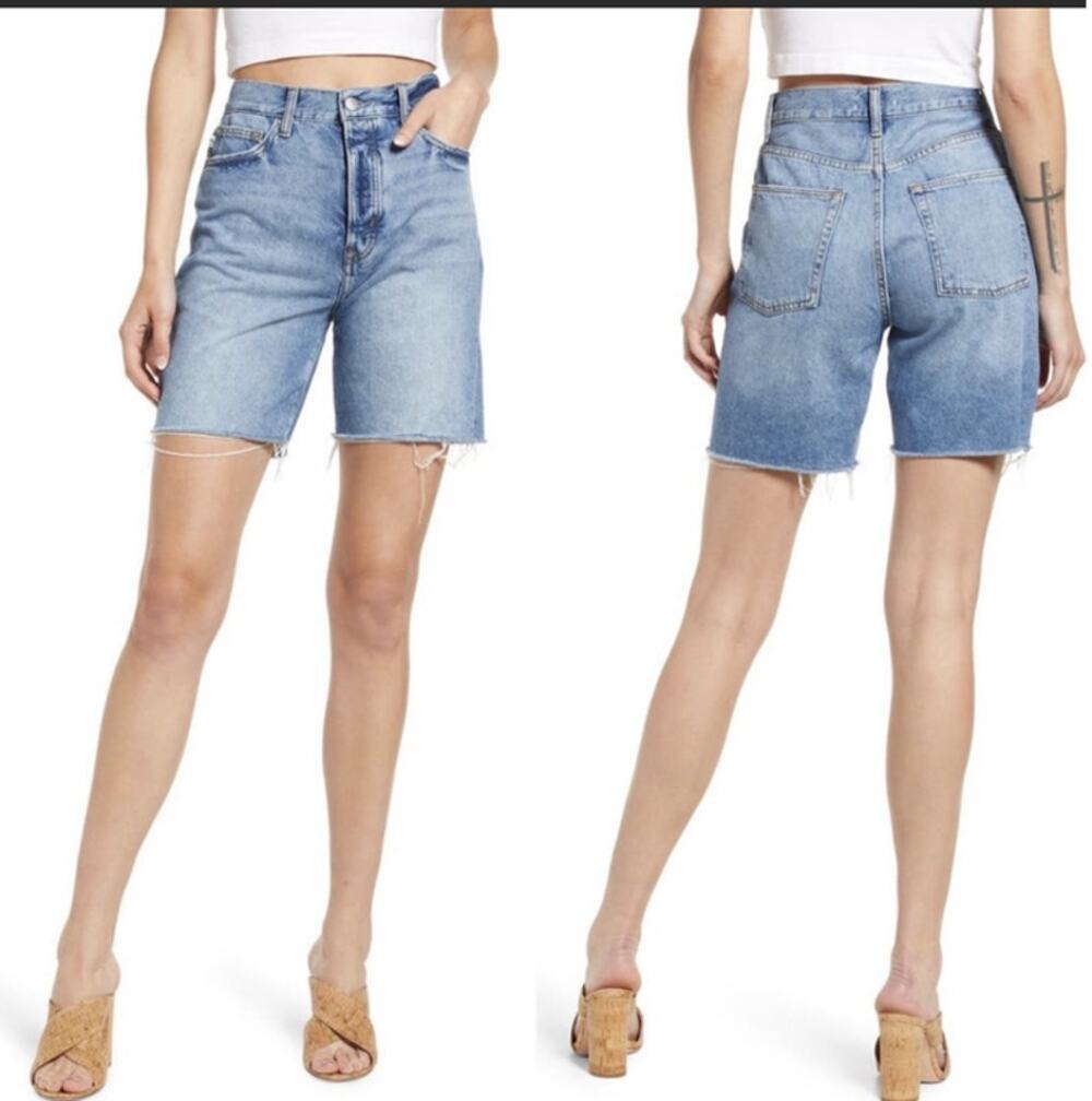 Lovers and Friends Devon High Rise 90s Cut Off Jean Shorts Sz 27